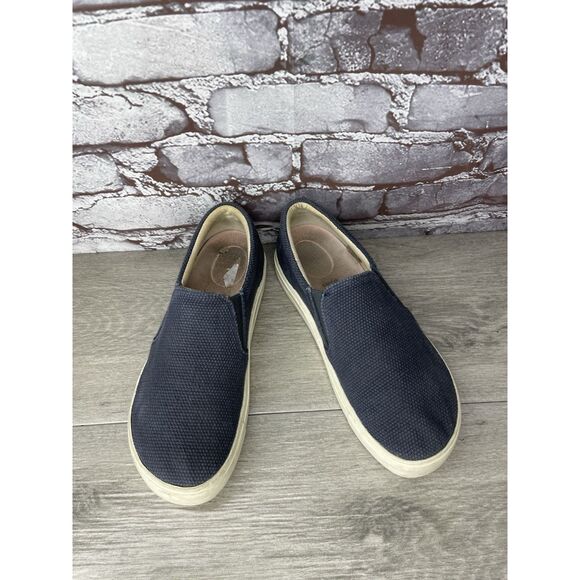 Birkenstock Oswego Midnight Blue Canvas Suede Slip On Shoes Women Sz 38EU/7.5M - Picture 2 of 16